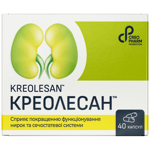 Креолесан капсули для покращенню функціонування нирок та сечостатевої системи 4 блістери по 10 шт